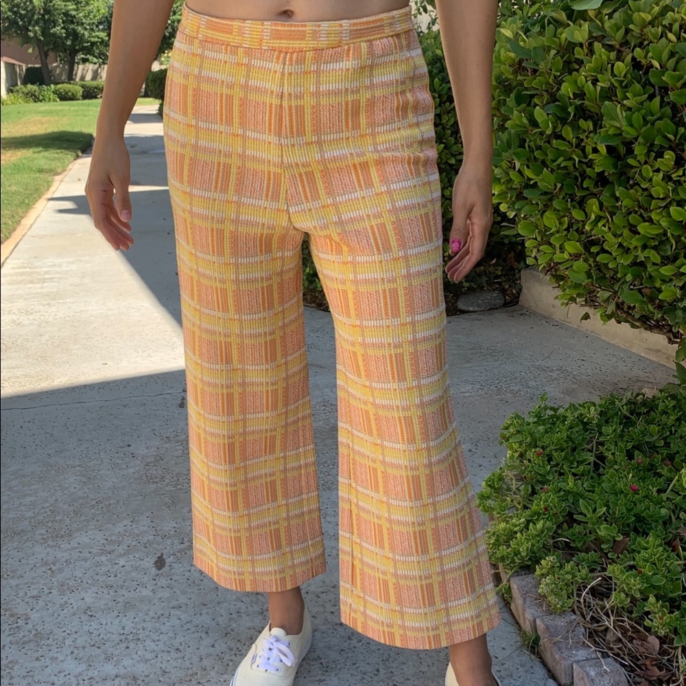 Vintage Plaid Trousers